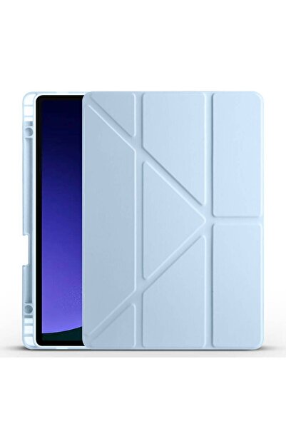 m.tk moveteck Galaxy Tab S9 Fe/s10 Fe/S10 Lite 10.9 Kılıf Kalem Bölmeli Katlanır Standlı Yumuşak Silikon (UYUMLU)