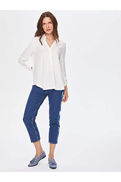 Faik Sönmez Kaçık Polo Yaka Uzun Kollu T-Shirt B00015-1