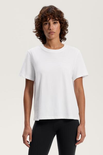 Oysho Cotton blend short-sleeved T-shirt