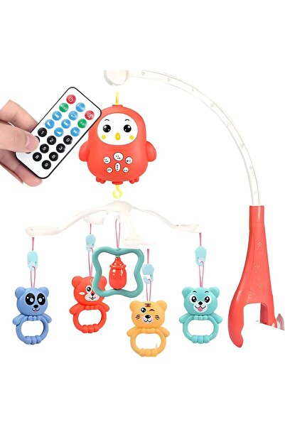 Twisoo Baby Crib Mobile with Music & Remote – 360° Rotating Hanging Rattle Toy Set for Newborns,