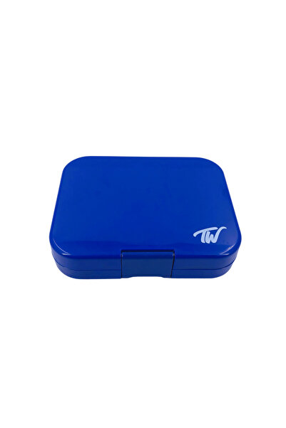 TINY WHEEL صندوق طعام اربع اقسام ازرق