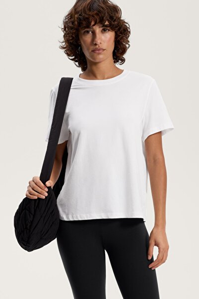Oysho Cotton blend short-sleeved T-shirt