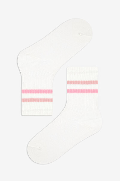 Penti Pinky Lines Girl's Tennis Socks Set of 3 - Multicolored
