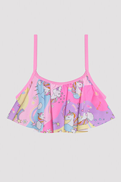 Penti Girl's Unicorn Bandeau Multicolored Bikini Set