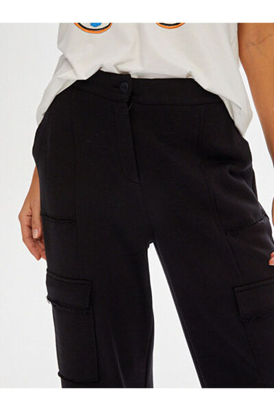 Faik Sönmez Kargo Cep Detaylı Straight Fit Örme Pantolon 68543