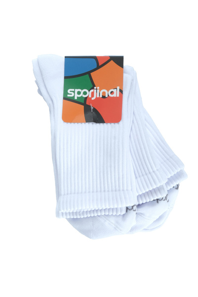 Canerkekspor Sporjinal White 3-Pack Socks (Wss-P316)