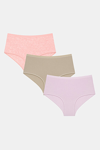 Penti Σλιπ εσώρουχα 3 τεμαχίων από βαμβάκι σε φυσικά χρώματα