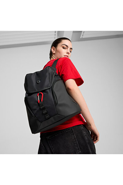 Puma Γυναικείο μαύρο σακίδιο πλάτης σε στυλ Scuderia Ferrari (090670-01)