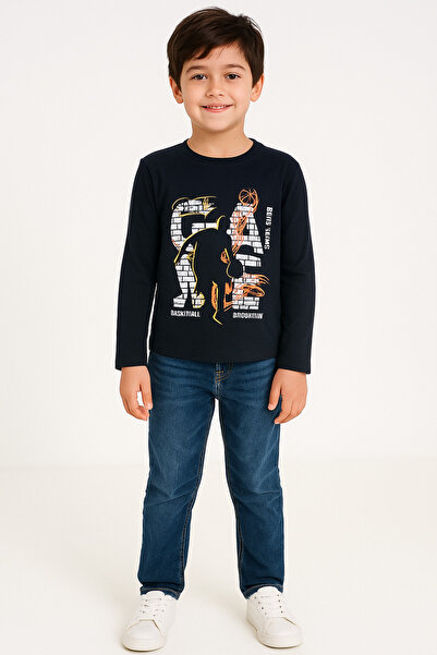 Cici kız Baby Junior Girls' and Boys' Long Sleeve Seasonal T-Shirt