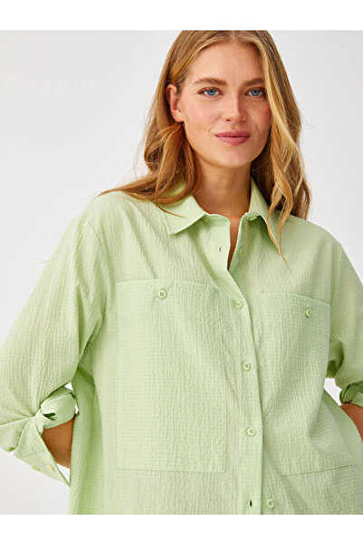 Faik Sönmez Λεπτομερής χιτώνας με υφή με κουμπιά 68689