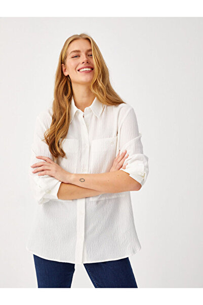 Faik Sönmez Kendinden Dokulu Düğme Detaylı Tunik 68689