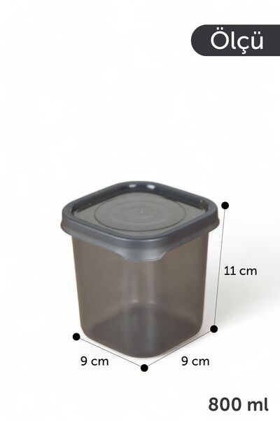 İronika Set of 20 Original Shelf with Lid Food Pulses Spice Storage Container Box 20x800ML Green