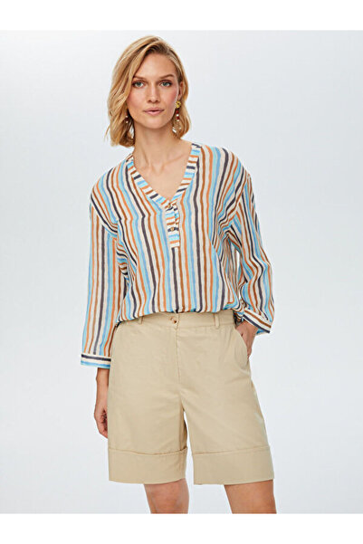 Faik Sönmez Duble Paça Safari Form Pamuk Şort 68571