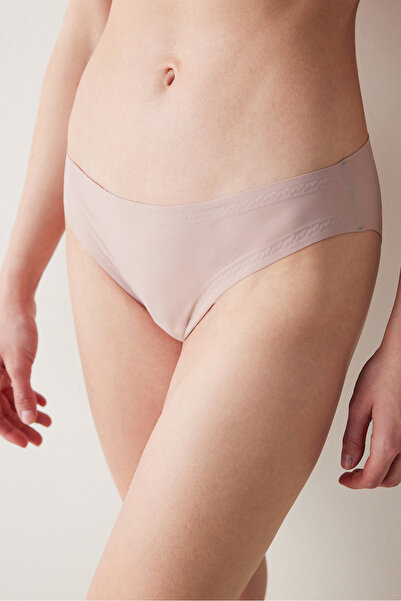 Penti Micro Flock Bonding Dried Rose Slip Panties
