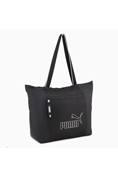 Puma Geantă de umăr neagră pentru femei Core Base Large Shopper