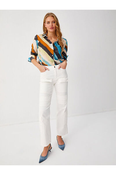 Faik Sönmez Çok Cepli Straight Fit Jean Pantolon 68464