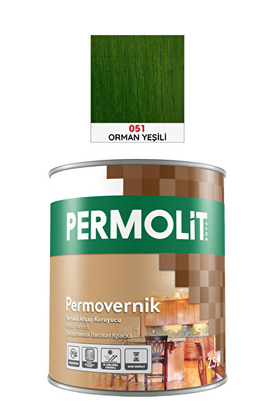 Permolit Permovernik Vernikli Ahşap Koruyucu, Dekoratif Koruyucu Ahşap Verniği | 0,75L - 2,5L