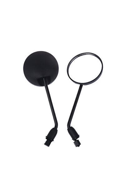 Choice مرايا دراجة نارية سوداء عالمية 8 مم، مناسبة للدراجات البخارية والدراجات الكهربائية ودراجات الكافيه ريسر الكلاسيكية، مرايا رؤية خلفية قابلة للتعديل