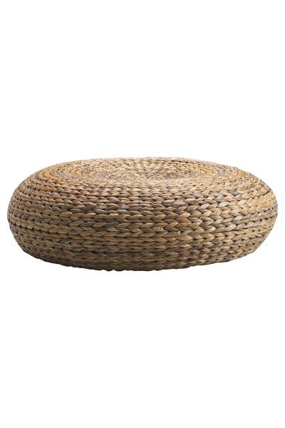 IKEA Rattan Muz Lifi Puf 60x18 cm Naturel MeridyenDukkan Ev Dekorasyon Puf El Dokuması
