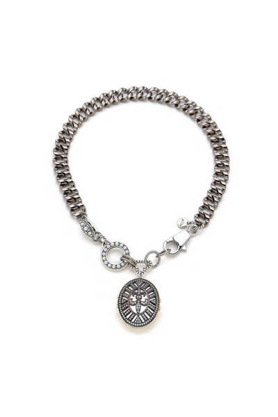 Mon Reve Ches Gümüş Kaplama Zirkon Köstek Zincir Kolye