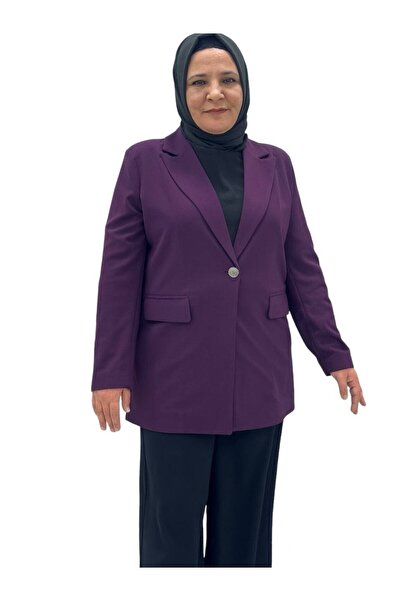 Sevda Kılınç Büyük Beden Blazer Ceket