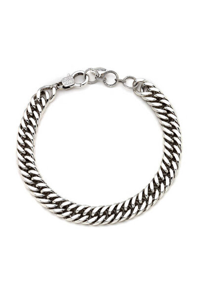 Mon Reve Caytra Gümüş Kaplama Kalın Zincir Kolye