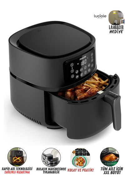 Philips 16 sı 1 Arada XXL 7,2 Litre Uzaktan Erişimli Connected Premium Airfyer - Rapid Air Teknolojili 2000W