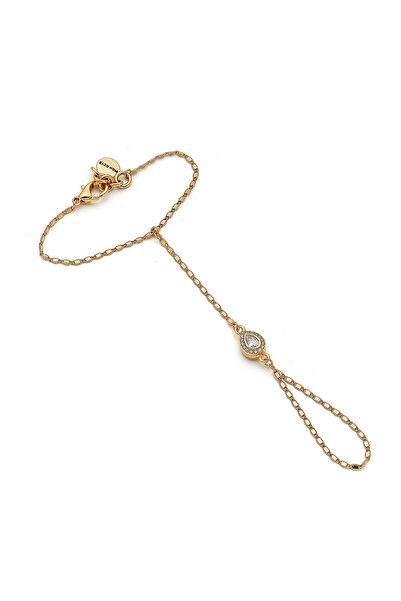 Mon Reve Karma Zirkon Altın Kaplama Zincir Şahmeran