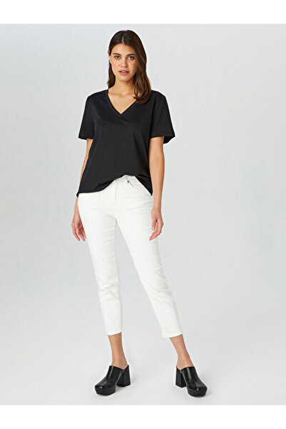 Faik Sönmez %100 Pamuk V Yaka T-Shirt B00095