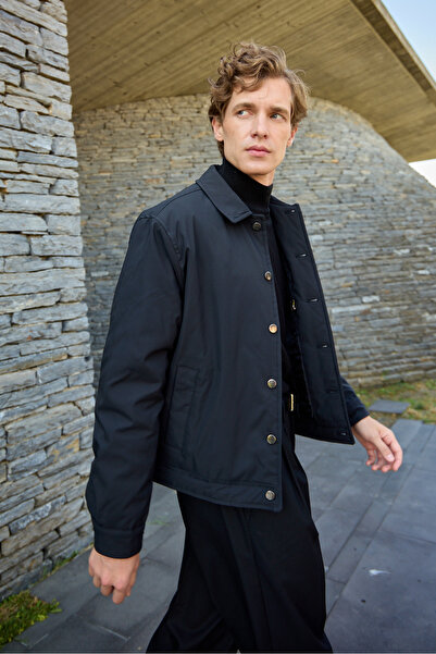 Danger Erkek Basic Mont Ceket Siyah