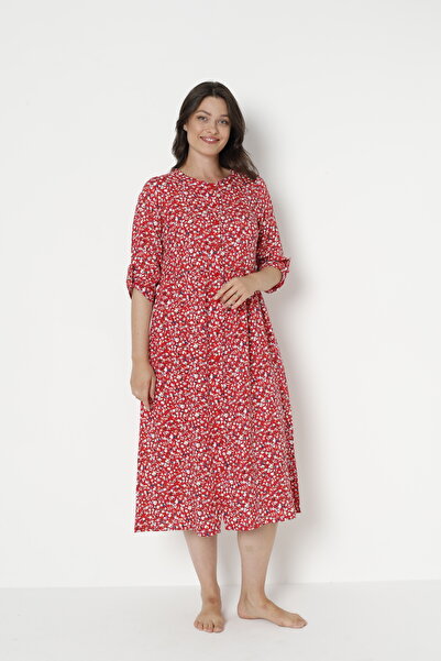 Juliet Deluxe Women's Woven Viscose Fabric Patterned Dress 35096