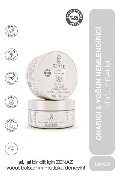 Zenaz Cosmetics Body Balm Onarıcı &Yoğun Nemlendirici Işıltılı Vücut Balsamı