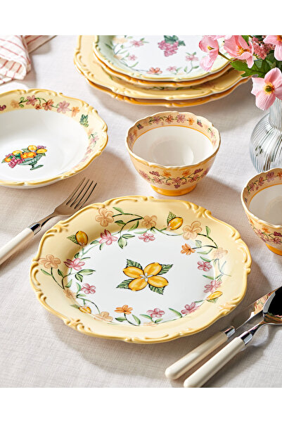 CHIARA ALESSI Il Sogno Sarı Stoneware Yemek Tabağı 26,5 Cm