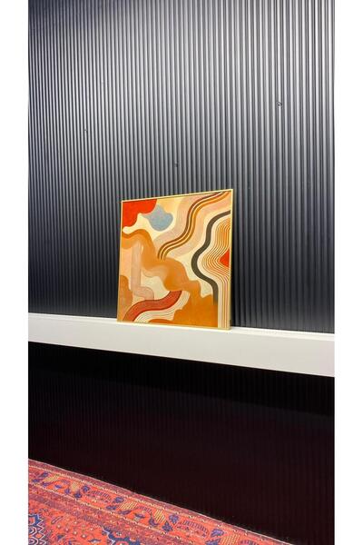 Tablomtr Digital Printed Metal Framed Glass Single Decorative Table - Terrane