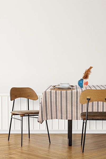 fersuay مفرش طاولة من الكتان الطبيعي من القطن البوهيمي