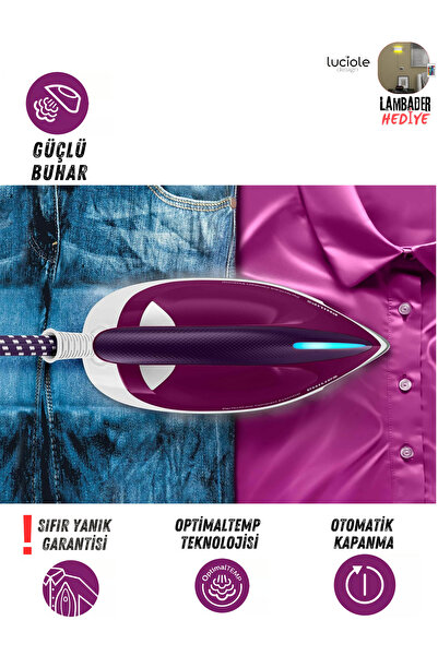 Philips Compact Buhar Kazanlı Ütü, 360 gr Şok Buhar, 1.3 L Hacim, OptimalTemp Teknolojisi, SteamGlide Taban