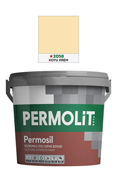 Permolit Permosil Silikonlu Dış Cephe Boyası, Uzun Ömürlü Koruma, | 3,5Kg - 10Kg - 20Kg