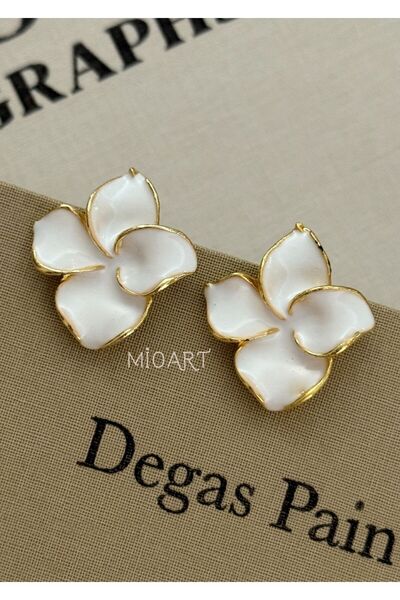 MioArt Mineli Women's Flower Model Earrings