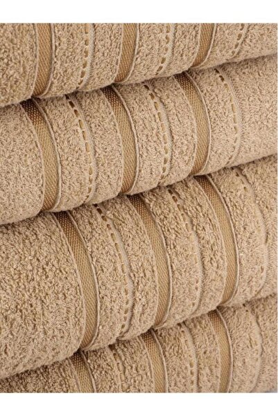 Acacia 4-комплект рушників для ванної кімнати - рушники для рук Висока якість Висока поглинаюча здатність Рушники Dora Bej - 70X140смx2 / 50x90смx2