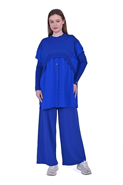 Invee Gömlek Triko Tunik SAX