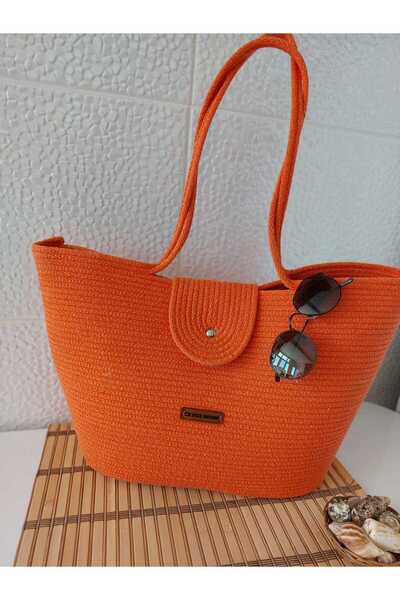 Secem Boutique حقيبة الشاطئ، حقيبة القش، حقيبة الحبل، حقيبة الكتف،