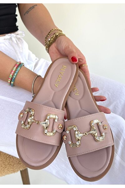 Lisinya Toha Powder Skin Buckle Slippers - Tygoo