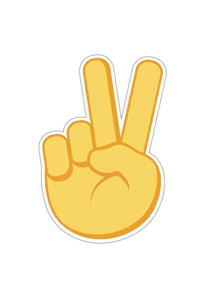 Crocs Jibbits Yellow Peace Hand Sign Shoe Slipper Ornament