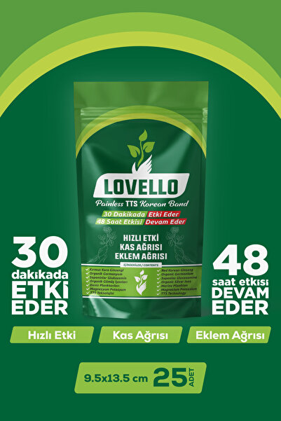 LOVELLO Ağrı Bandı Kinesio Bandı Isıtıcı Kas ve Eklem Rahatlatıcı Etkili Bant...