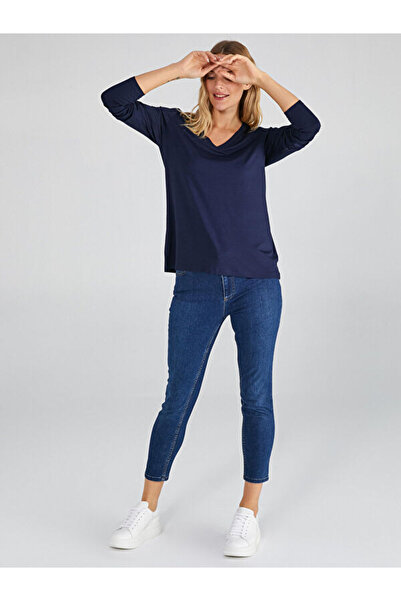 Faik Sönmez V Yaka Uzun Kol T-Shirt B00012