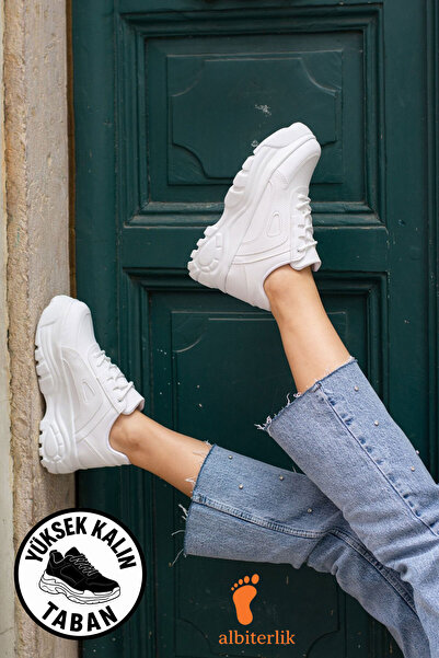 AlbiShoes Ženske dnevne Patike Visok đon 6 CM Lagan Udobne sportske cipele Že...