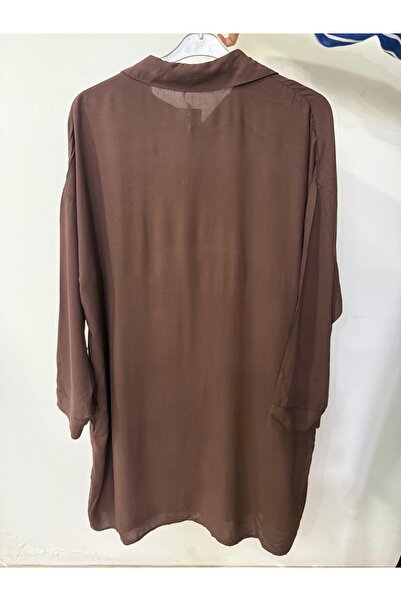 Sevda Kılınç Великий розмір Віскозна тканина Орхідея Сорочка