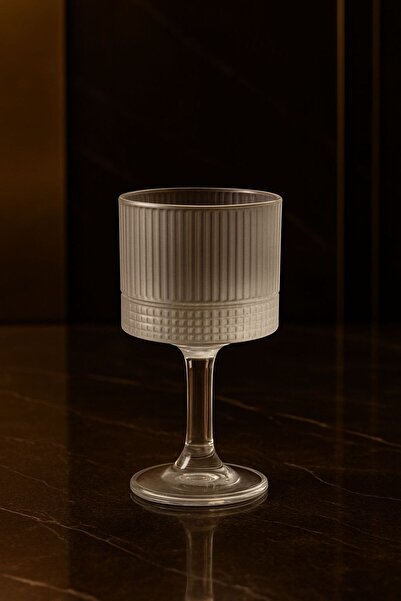 YzHome Set of 6 Glass Footed Coffee Side Water Glass Cups 85ml