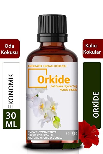 Evove Cosmetics Orkide Esansiyel Yağ Oda Kokusu Mega Boy 30ml Difüzör Buhar M...
