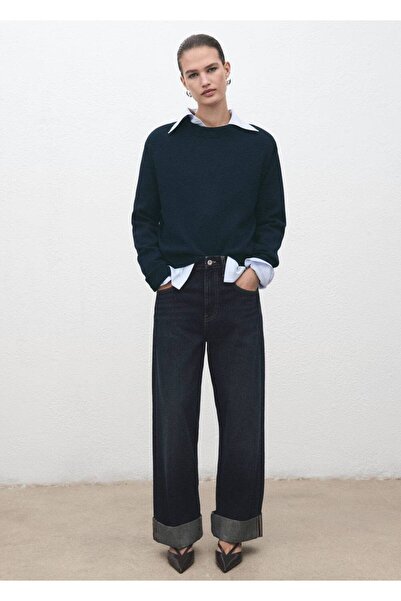 MANGO Woman Yün karışımlı triko kazak